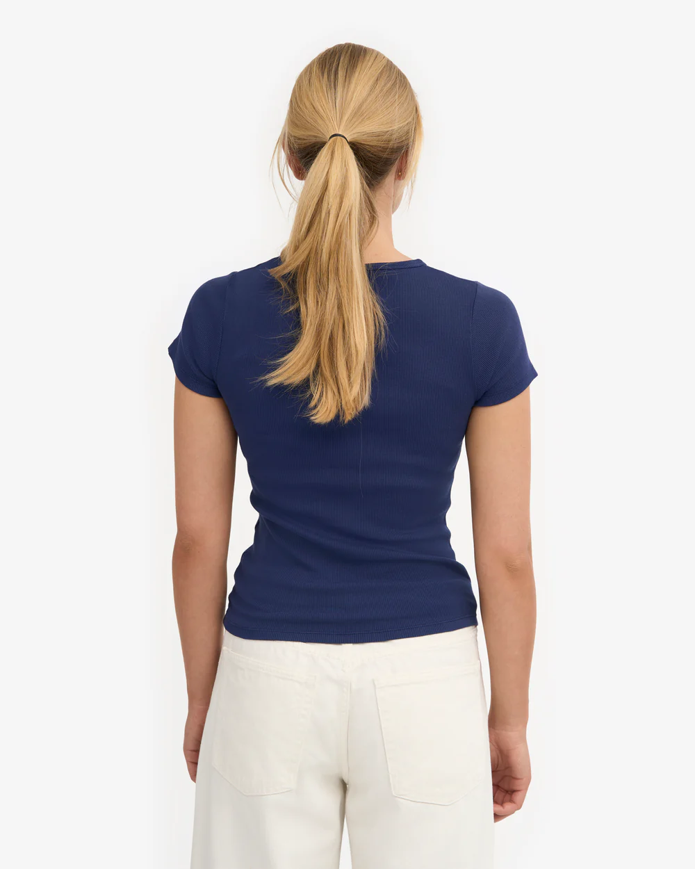Colourful Standard Organic Rib T-Shirt Marine Blue Colourful Standard Organic Rib T-Shirt Marine Blue