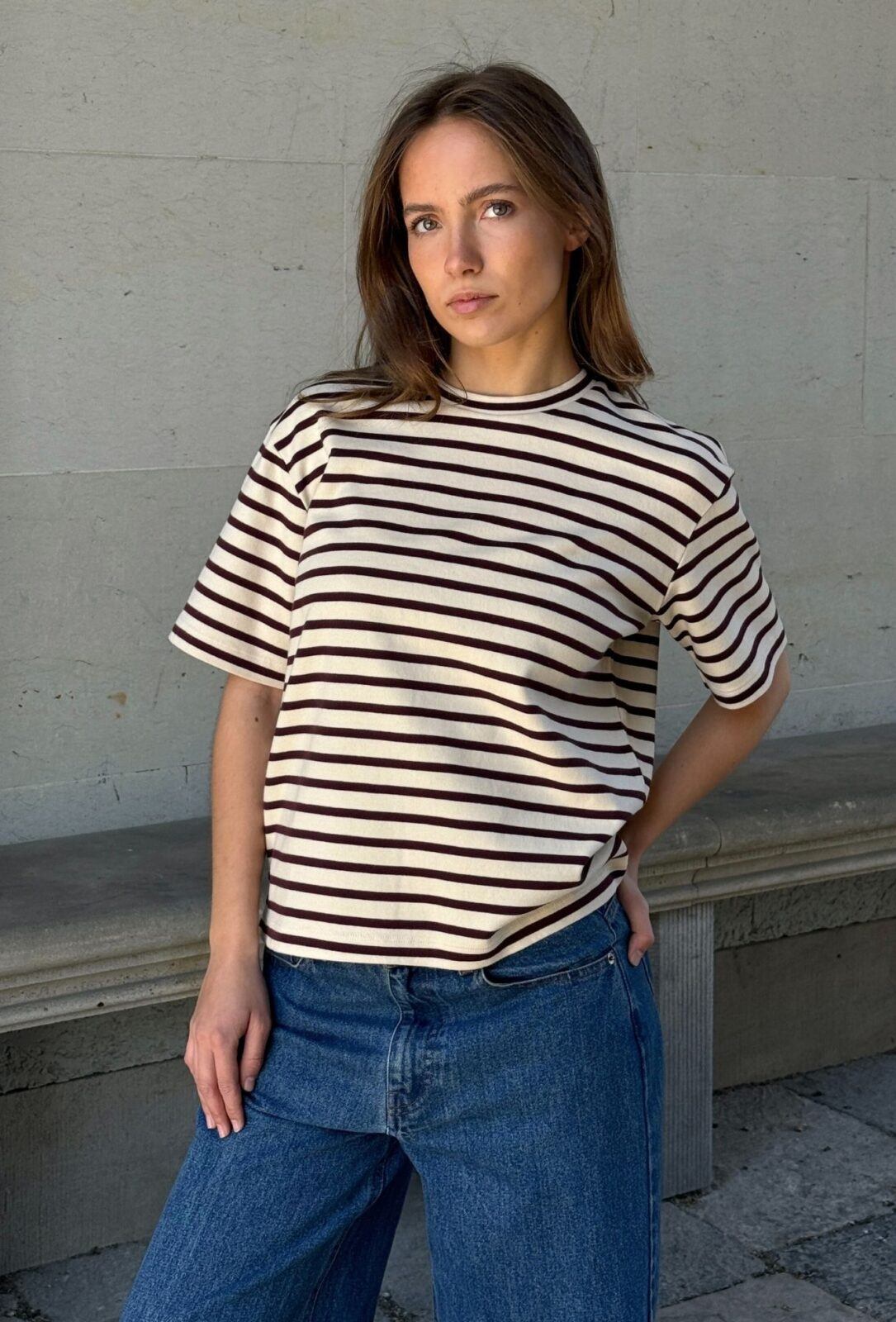 Boii Studios Tshirt Mejse Off White/Bordeaux