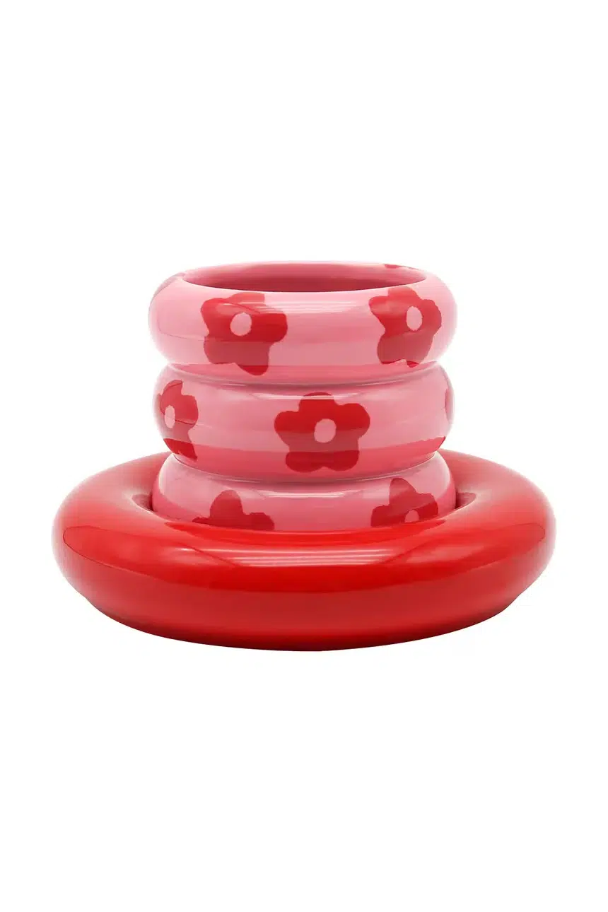 Que Rico Tasse Blumen Rot