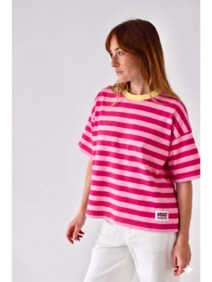 Mindtraveler T-Shirt Nunu gestreift pink