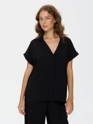 24 Colours Bluse schwarz