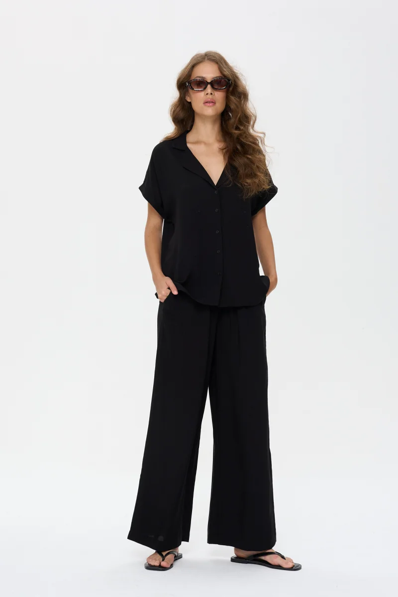 24 Colours Bluse schwarz 24 Colours Bluse schwarz