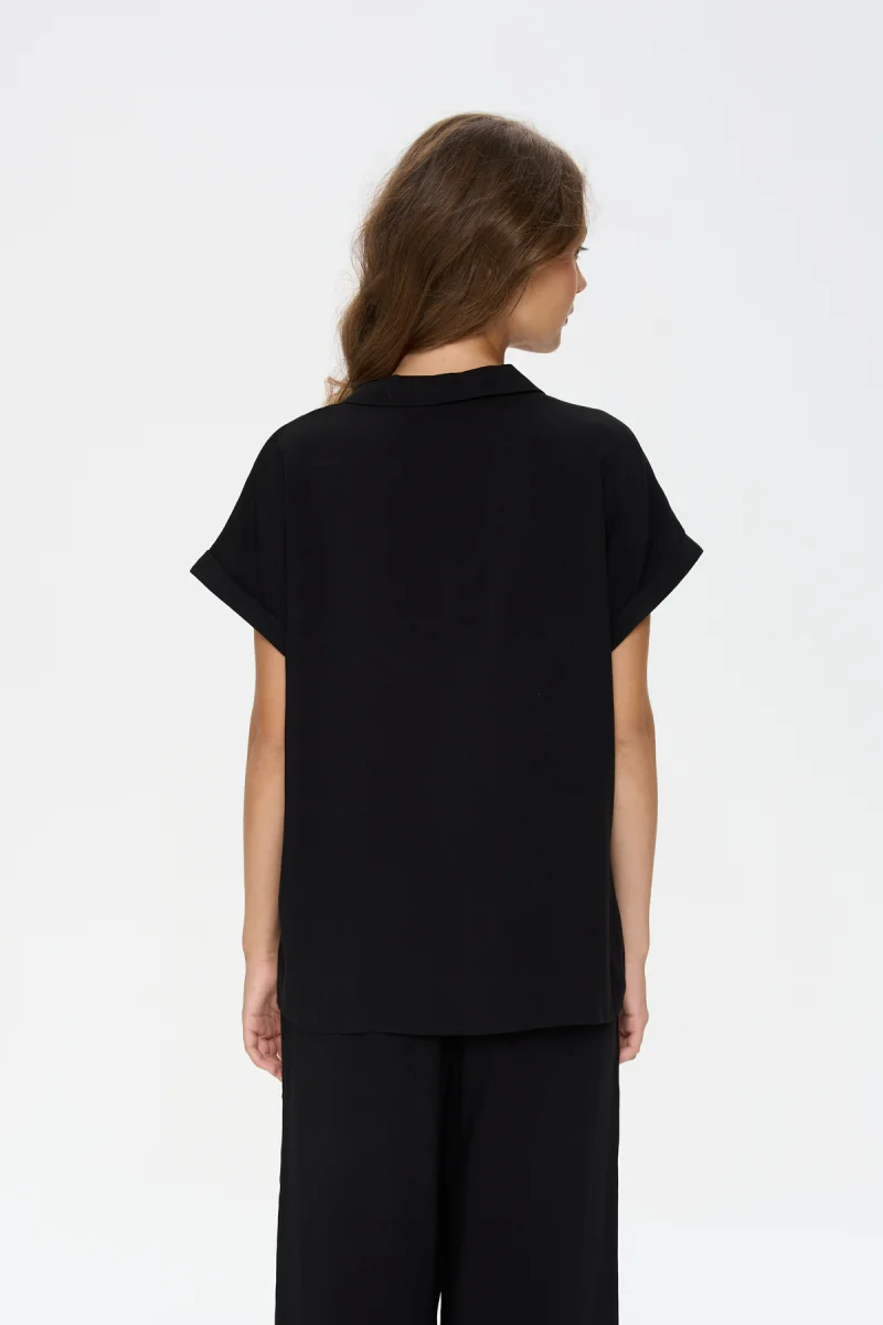 24 Colours Bluse schwarz