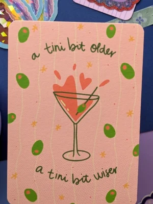Studio Kumimi Postkarte "A tini bit older, a tini bit wiser"