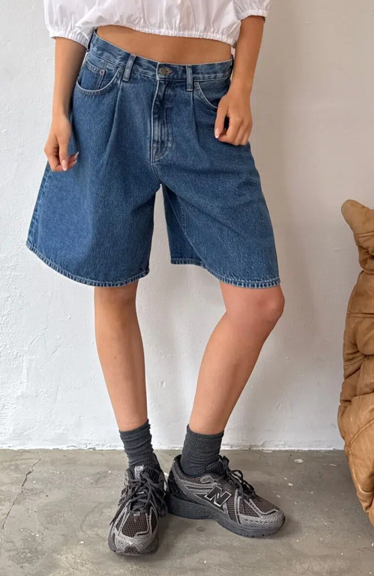 Boii Studios Shorts Sofie Mid Blue Denim