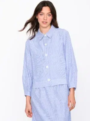 24 Colours Langarmshirt gestreift blau