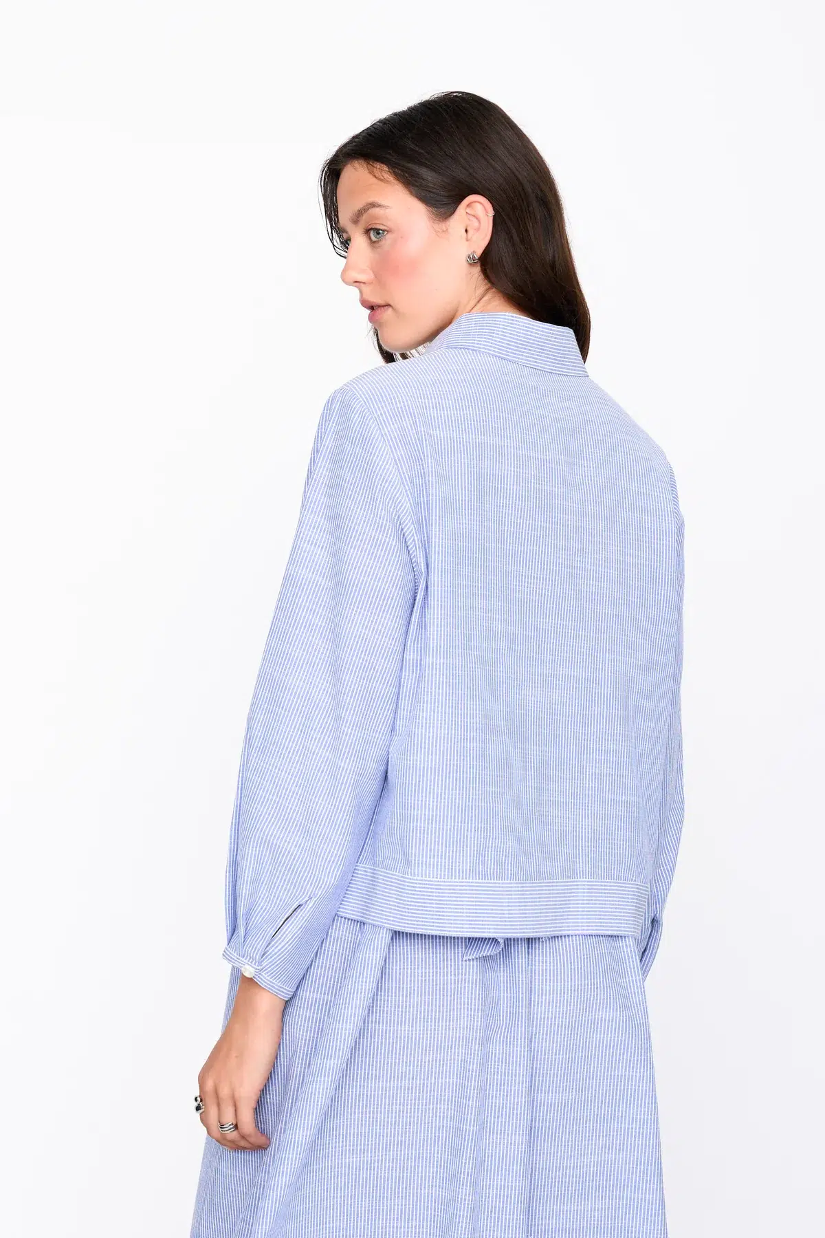 24 Colours Langarmshirt gestreift blau