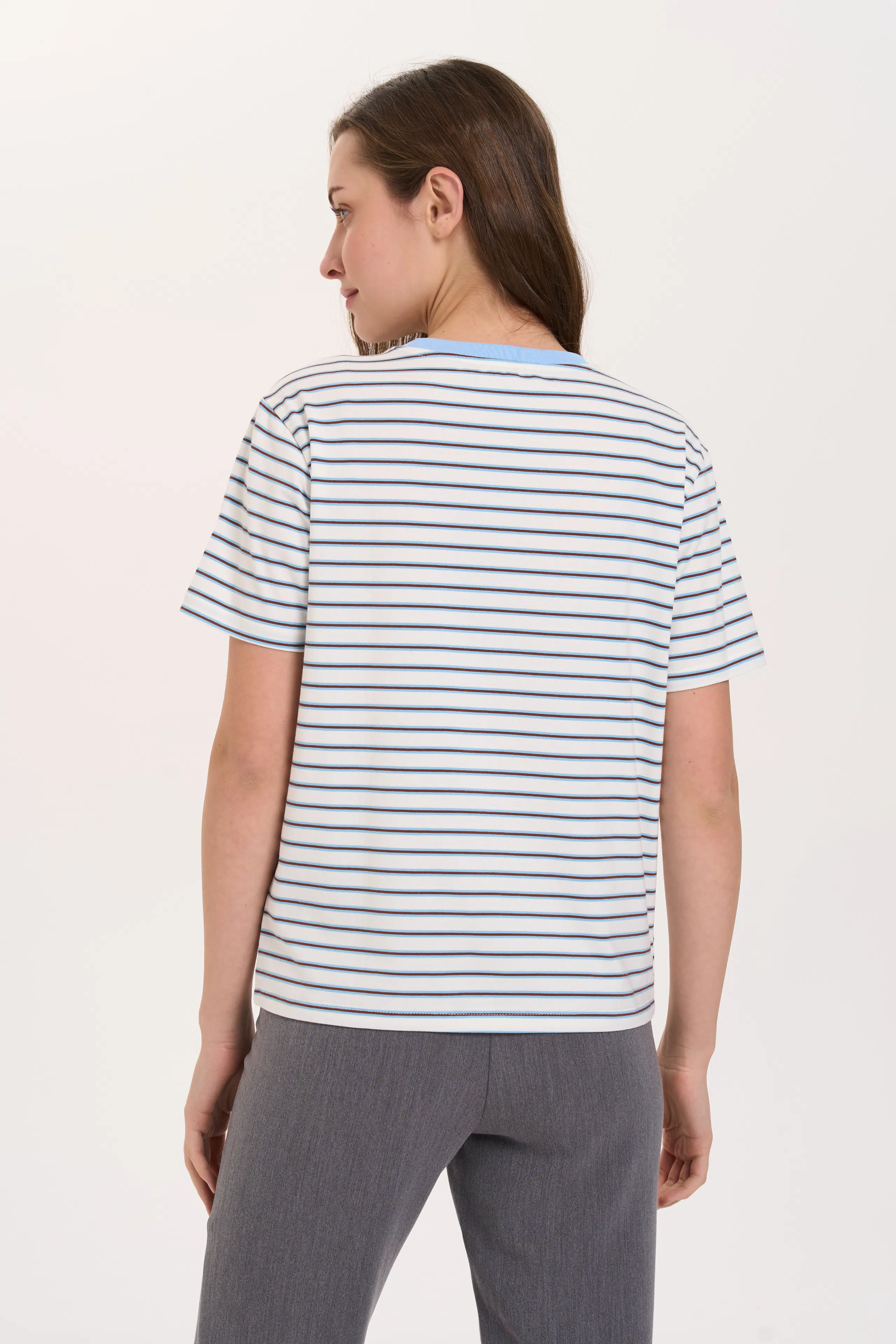 24 Colours T-Shirt gestreift weiß 24 Colours T-Shirt gestreift weiß