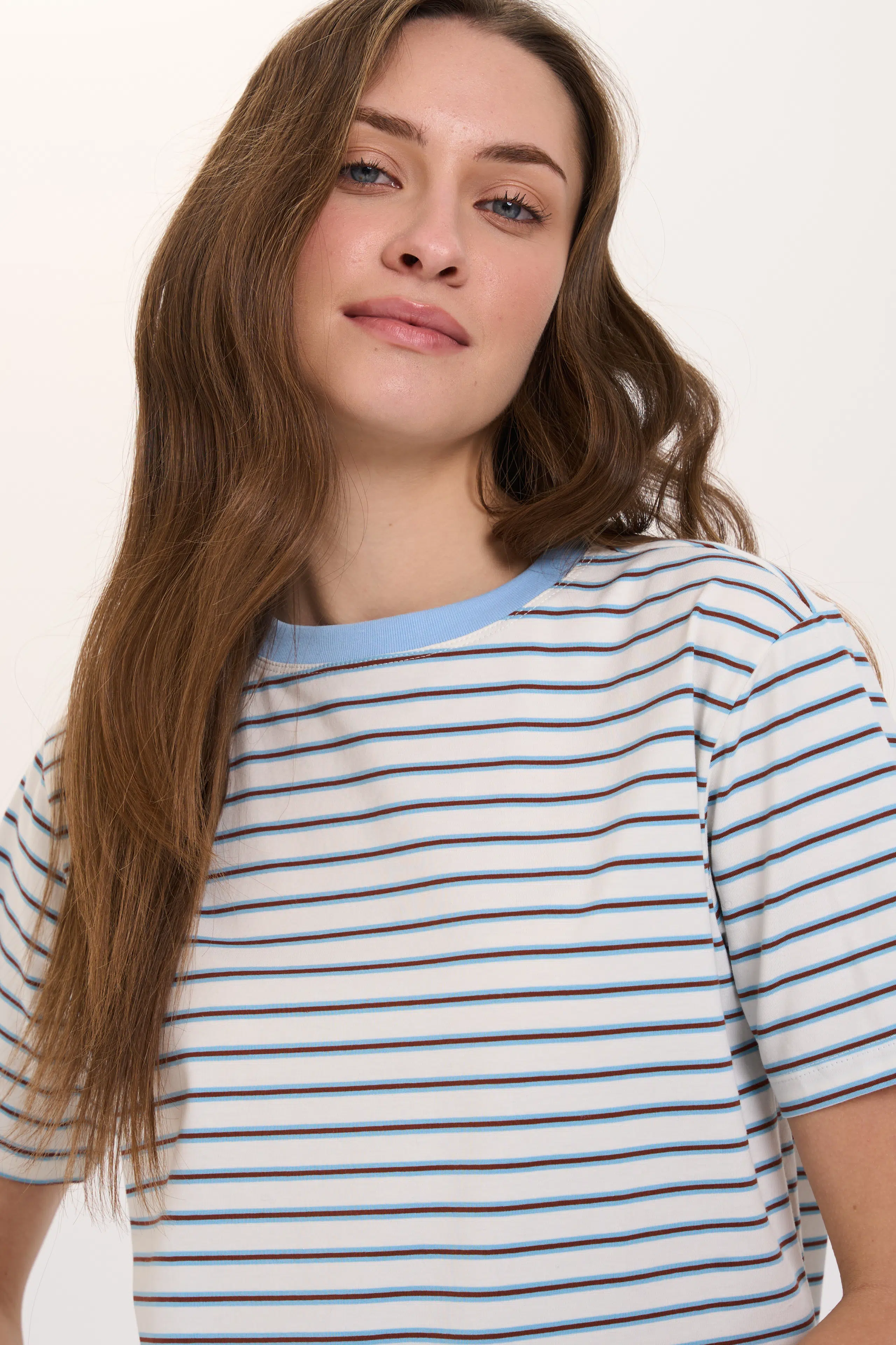24 Colours T-Shirt gestreift weiß 24 Colours T-Shirt gestreift weiß