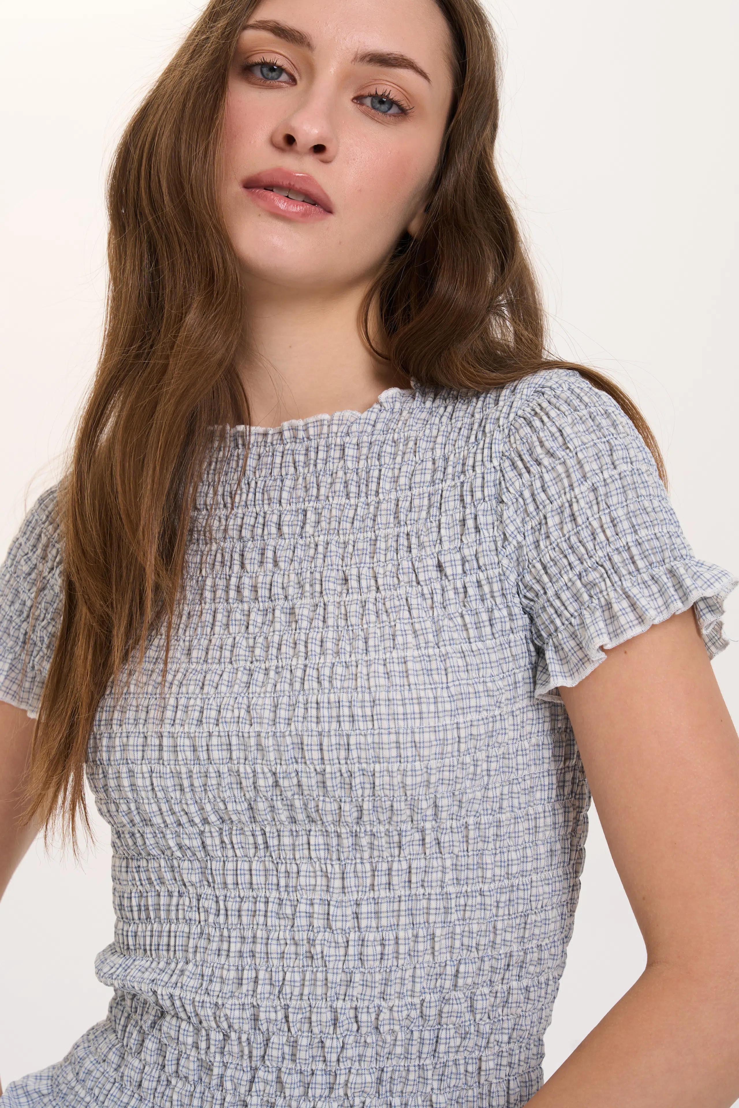 24 Colours T-Shirt geriffelt hellblau