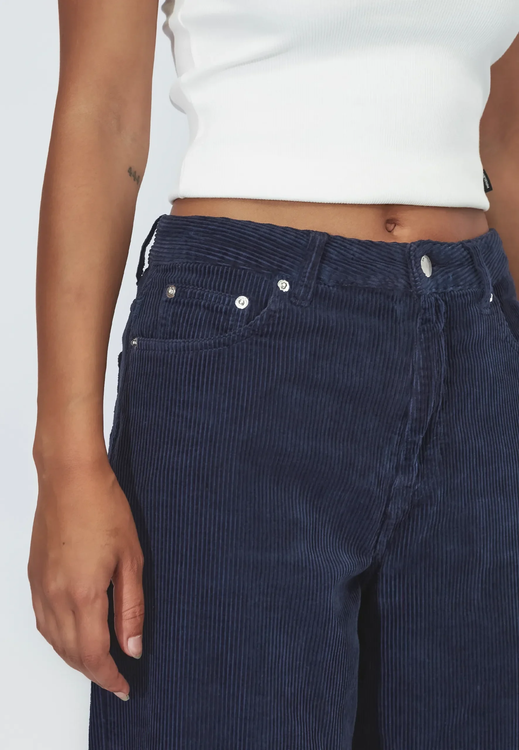 Dr.Denim Jeans Donna High Relaxed Navy Cord Dr.Denim Jeans Donna High Relaxed Navy Cord