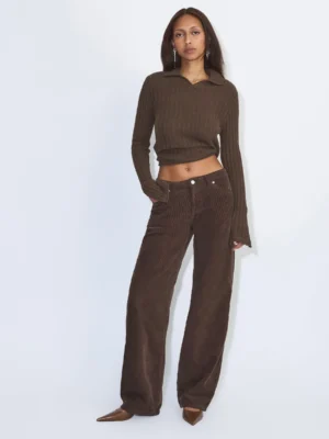Dr.Denim Hill Low Relaxed Dark Brown Cord