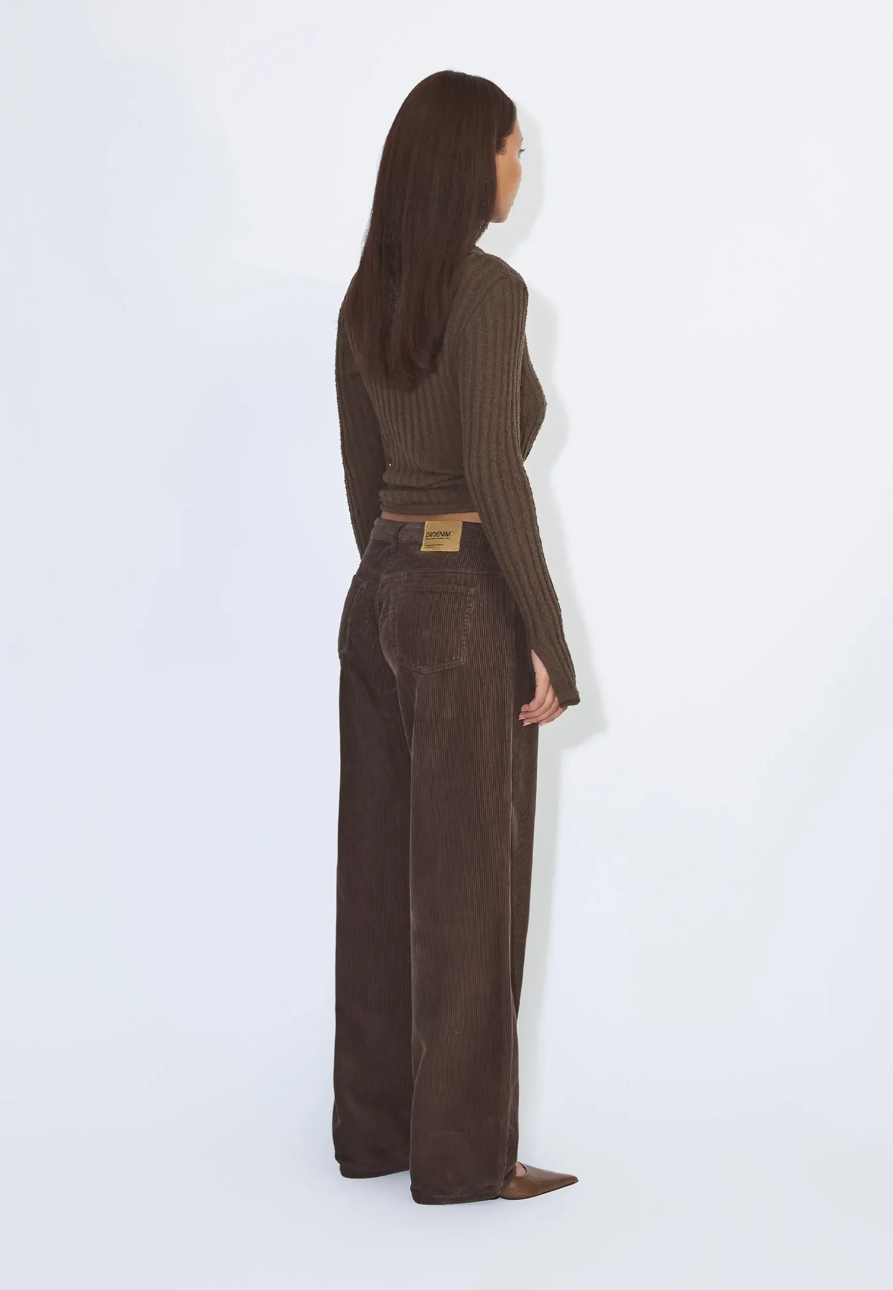 Dr.Denim Hill Low Relaxed Dark Brown Cord