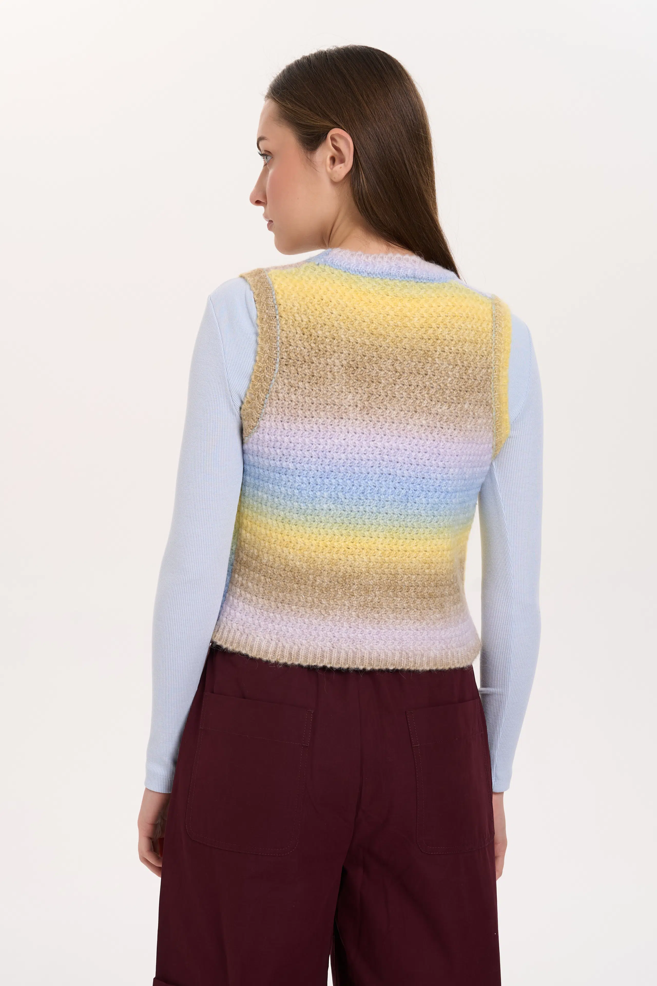 24 Colours Strickweste bunt 24 Colours Strickweste bunt
