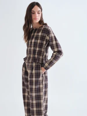 Compania Fantastica Langarmshirt Karo
