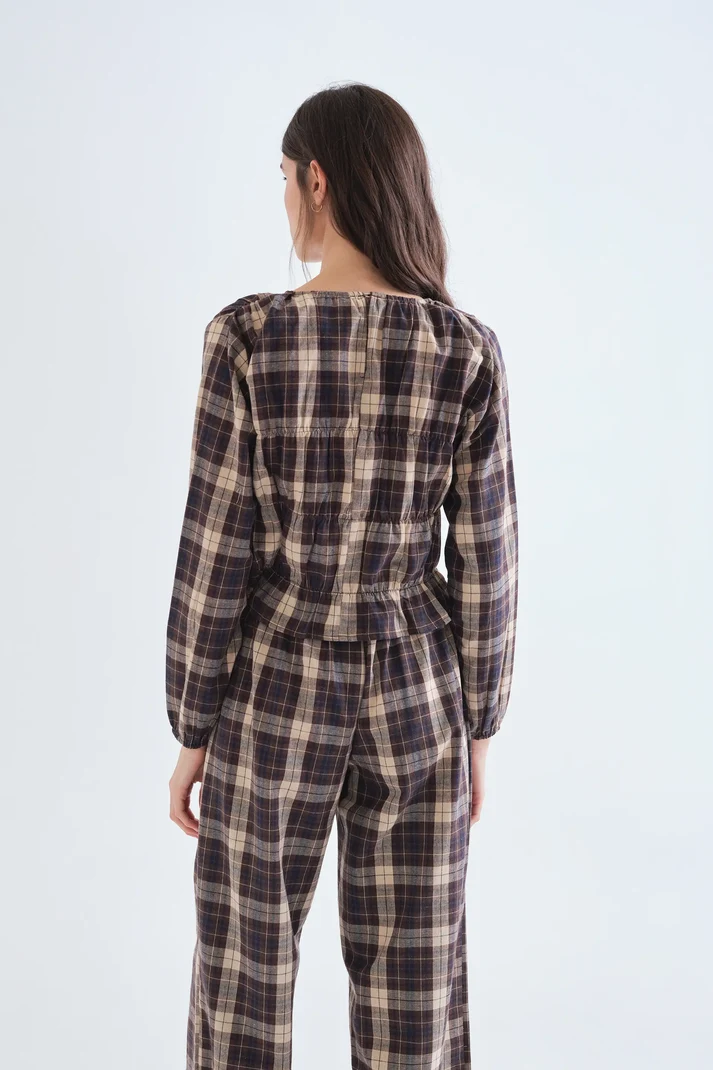 Compania Fantastica Langarmshirt Karo