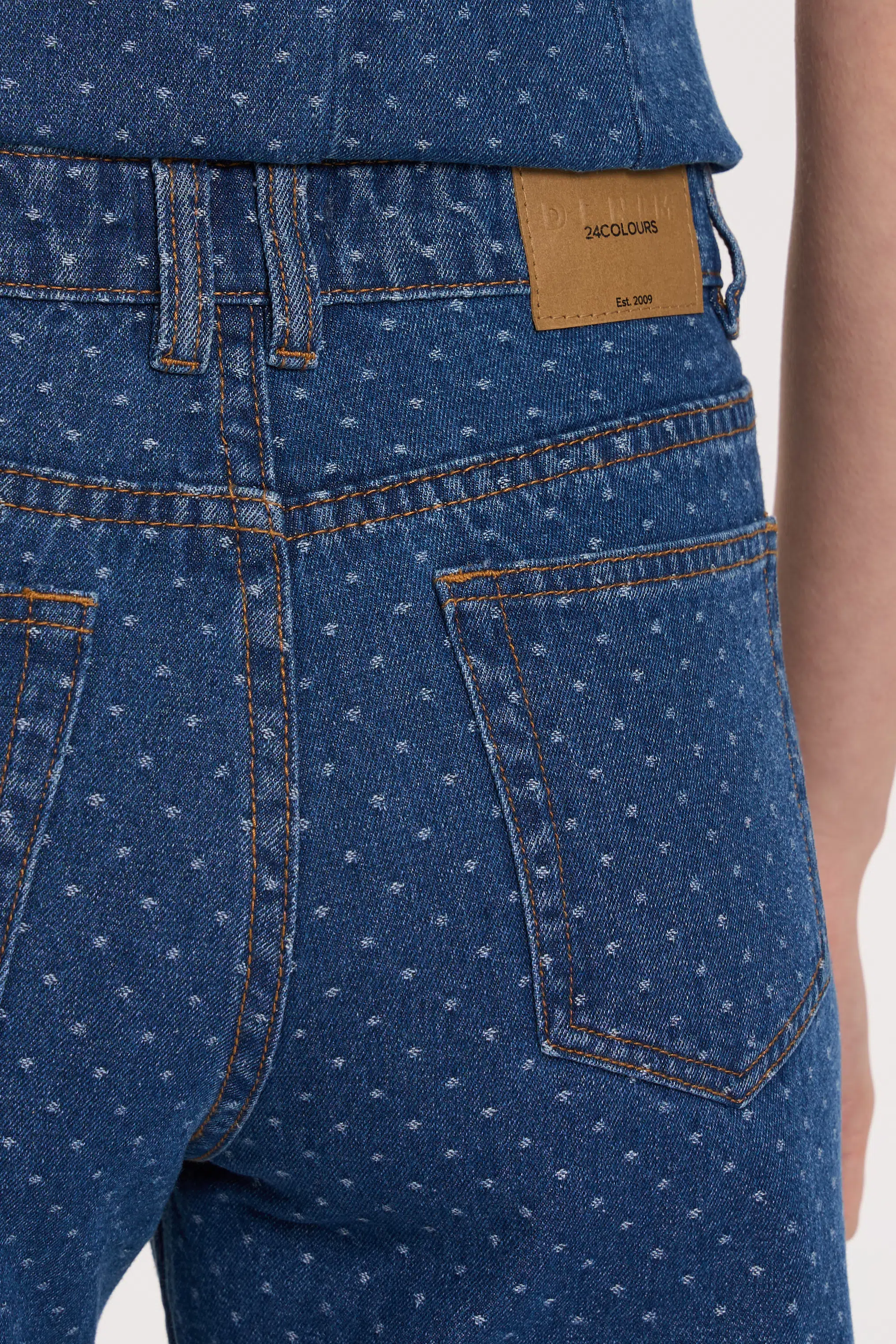 24 Colours Jeans Straight Leg Dunkelblau