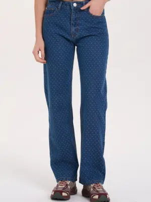 24 Colours Jeans Straight Leg Dunkelblau
