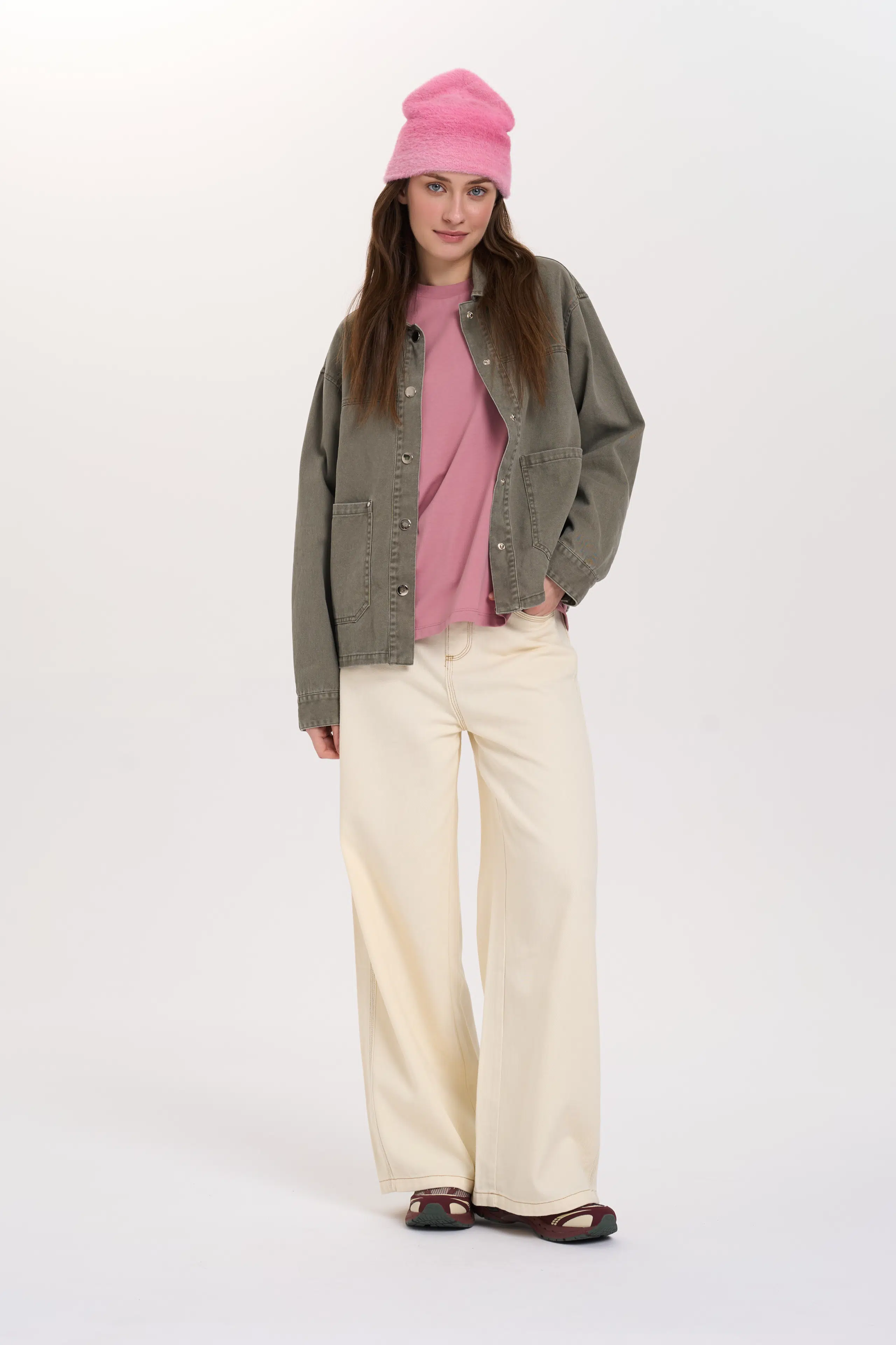 24 Colours Canvasjacke Khaki