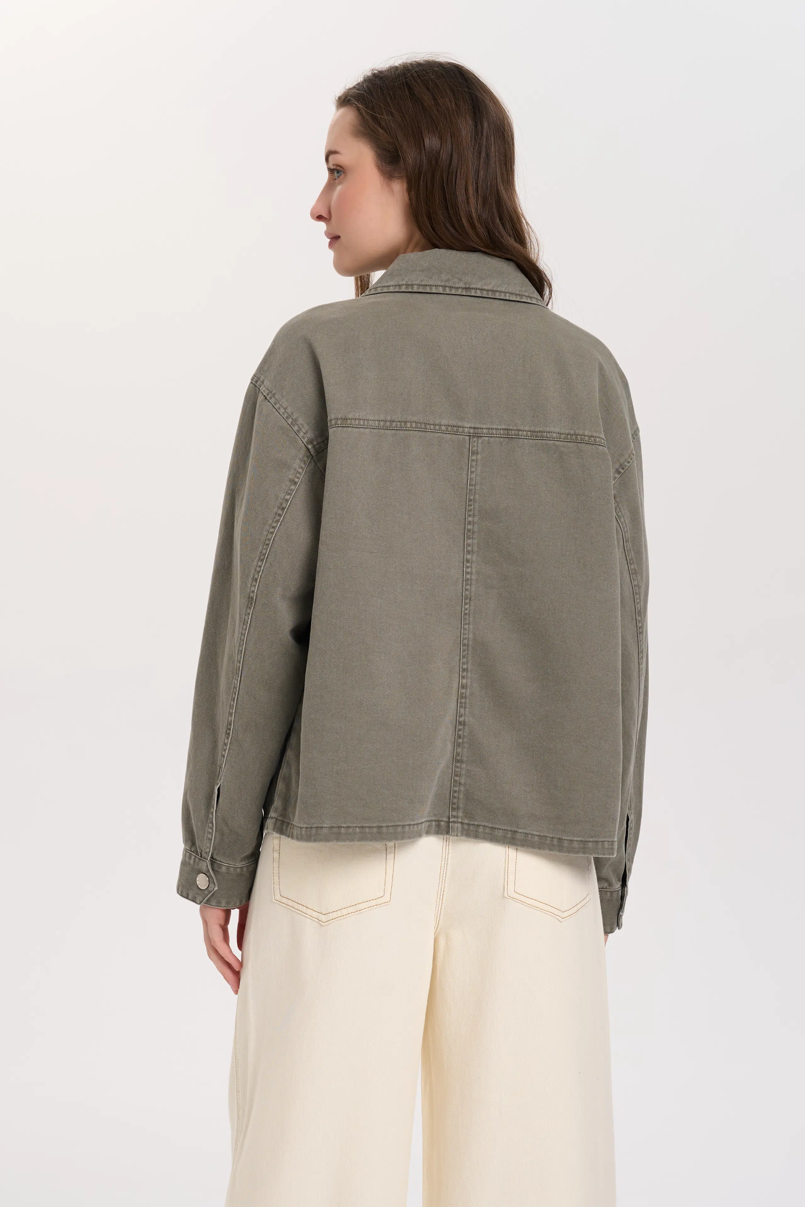 24 Colours Canvasjacke Khaki 24 Colours Canvasjacke Khaki