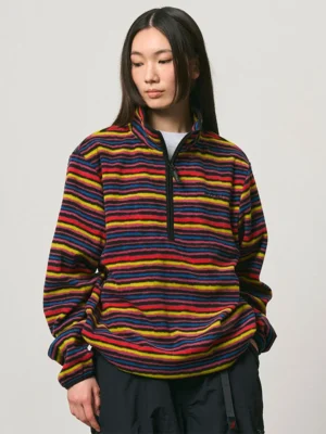 Gramicci Thermal Fleece Pullover Multi-Stripe