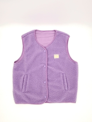 No Cream Teddyweste Vintage Lavendel