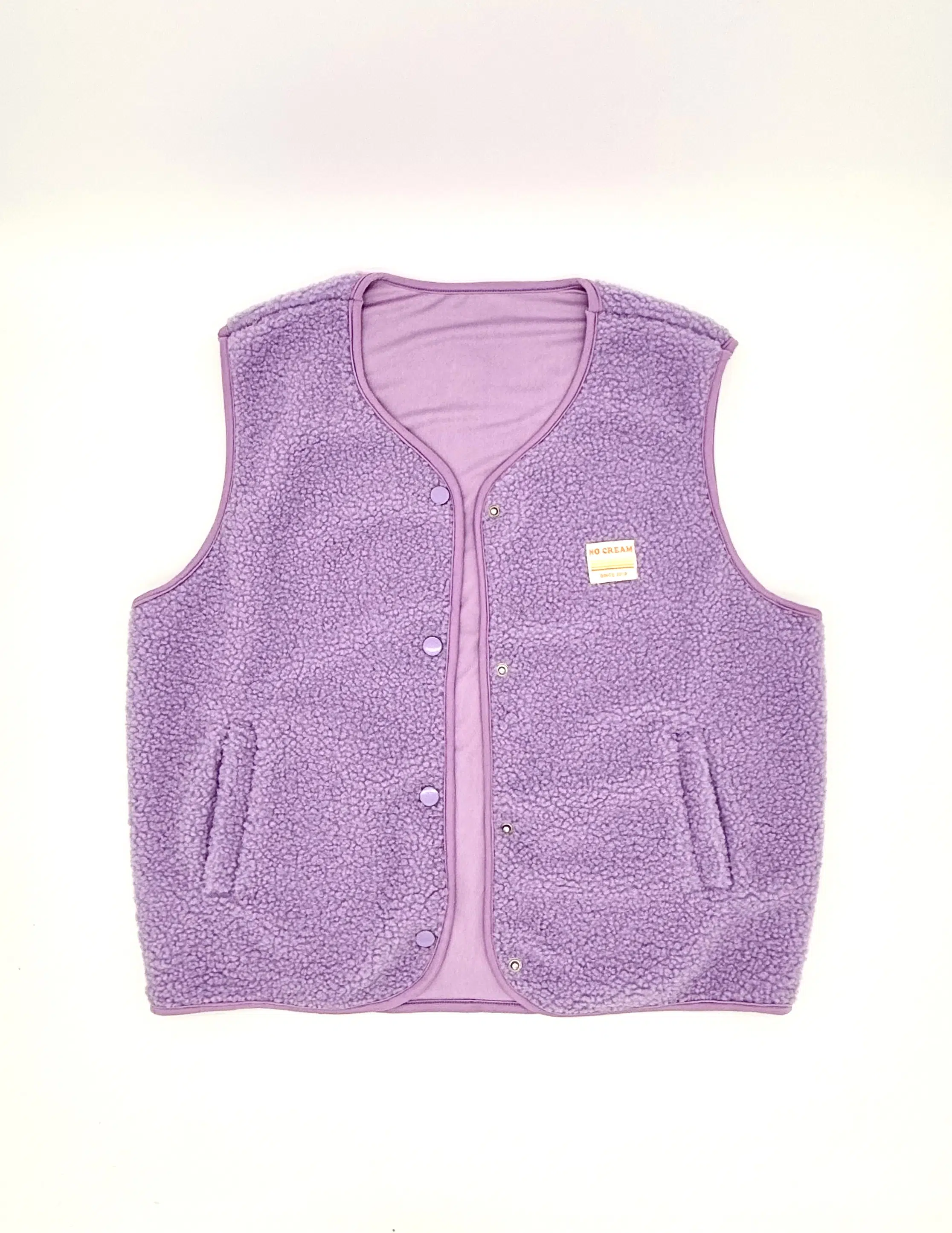 No Cream Teddyweste Vintage Lavendel No Cream Teddyweste Vintage Lavendel