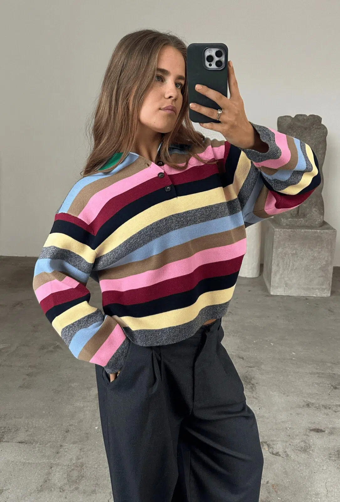 Boii Studios Langarmshirt Jisse Polo Multi