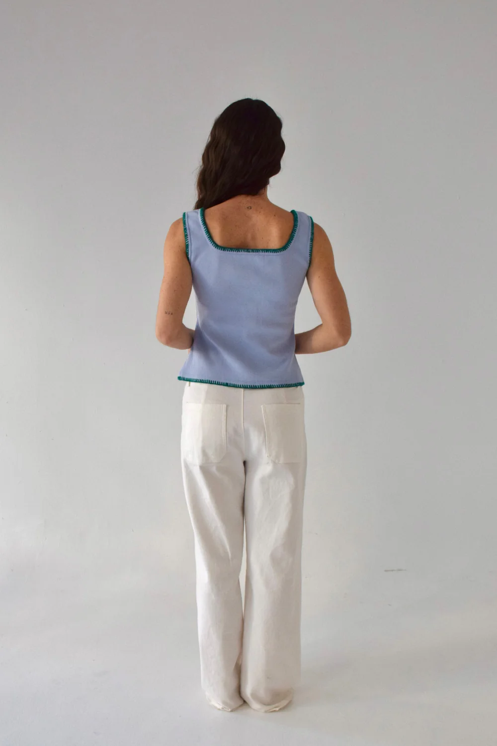 Mindtraveler Top Miriam Hellblau