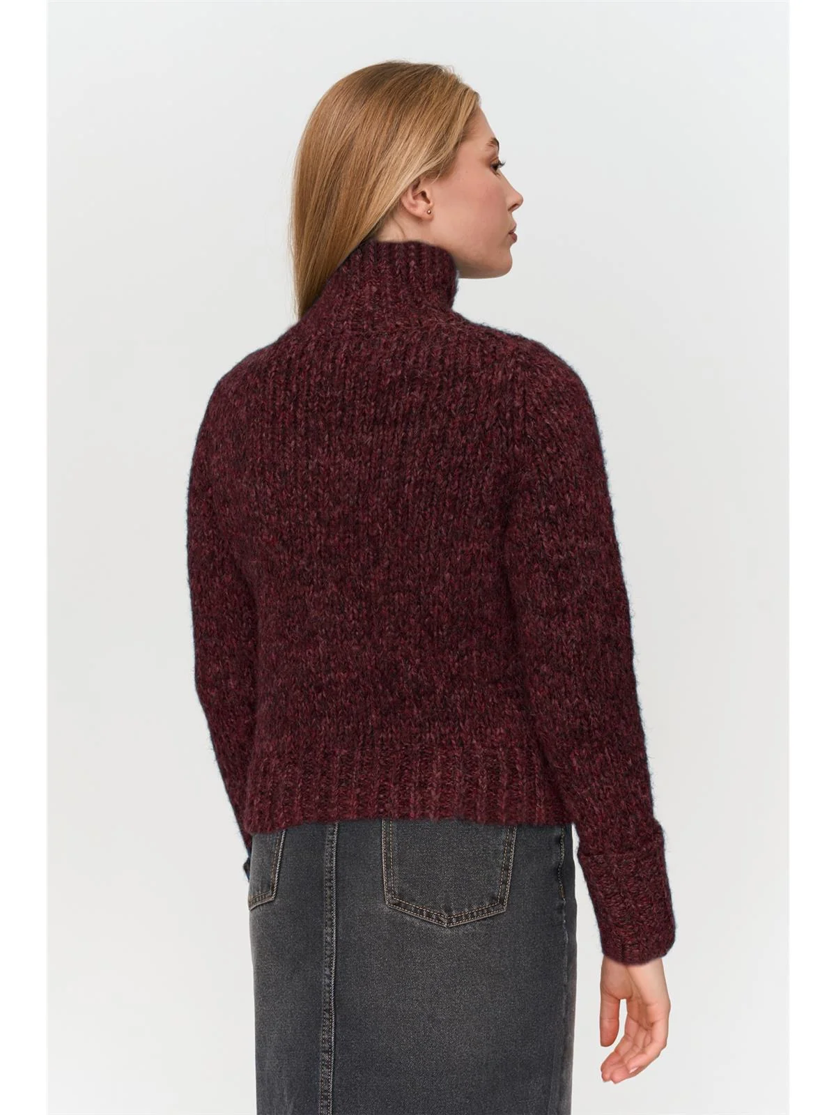 24 Colours Strickjacke bordeaux