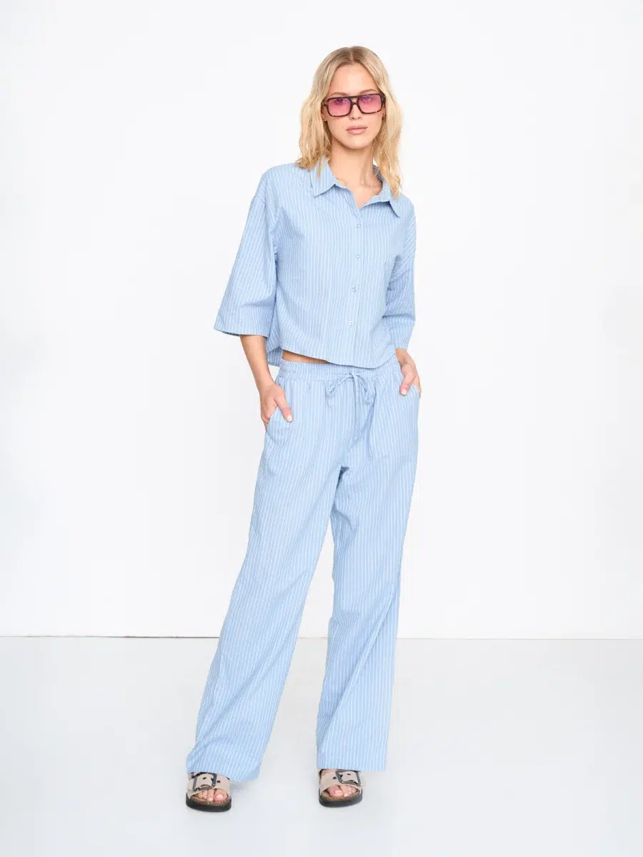 24 Colours Hose aus Baumwoll-Mix blau 24 Colours Hose aus Baumwoll-Mix blau