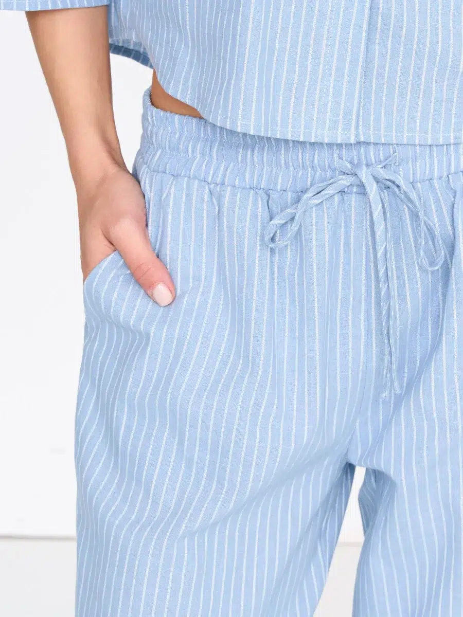 24 Colours Hose aus Baumwoll-Mix blau 24 Colours Hose aus Baumwoll-Mix blau