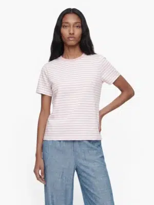 24 Colours T-Shirt gestreift rosa