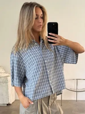 Boii Studios Shirt Vilja Check Blue