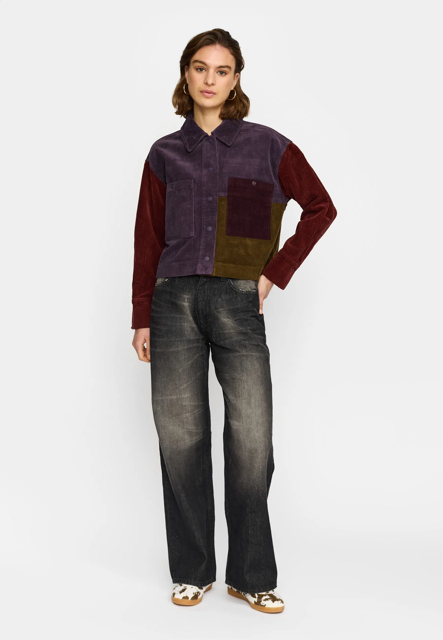 Selfhood Langarmshirt Cord Darkpurple Selfhood Langarmshirt Cord Darkpurple