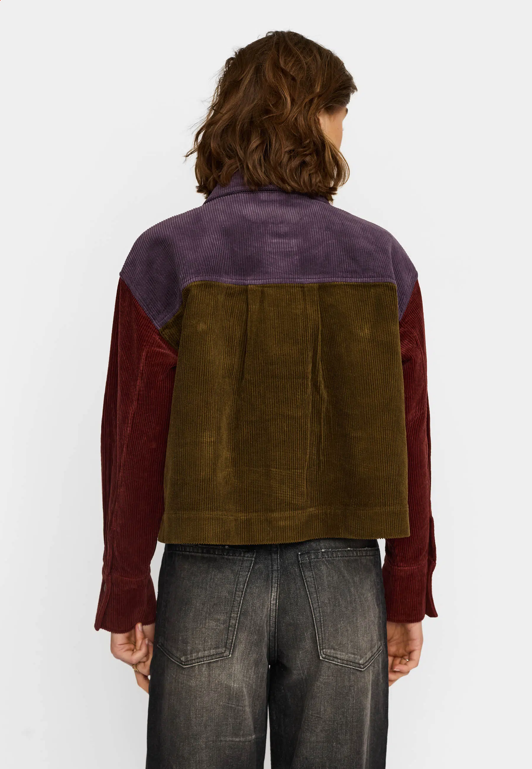 Selfhood Langarmshirt Cord Darkpurple
