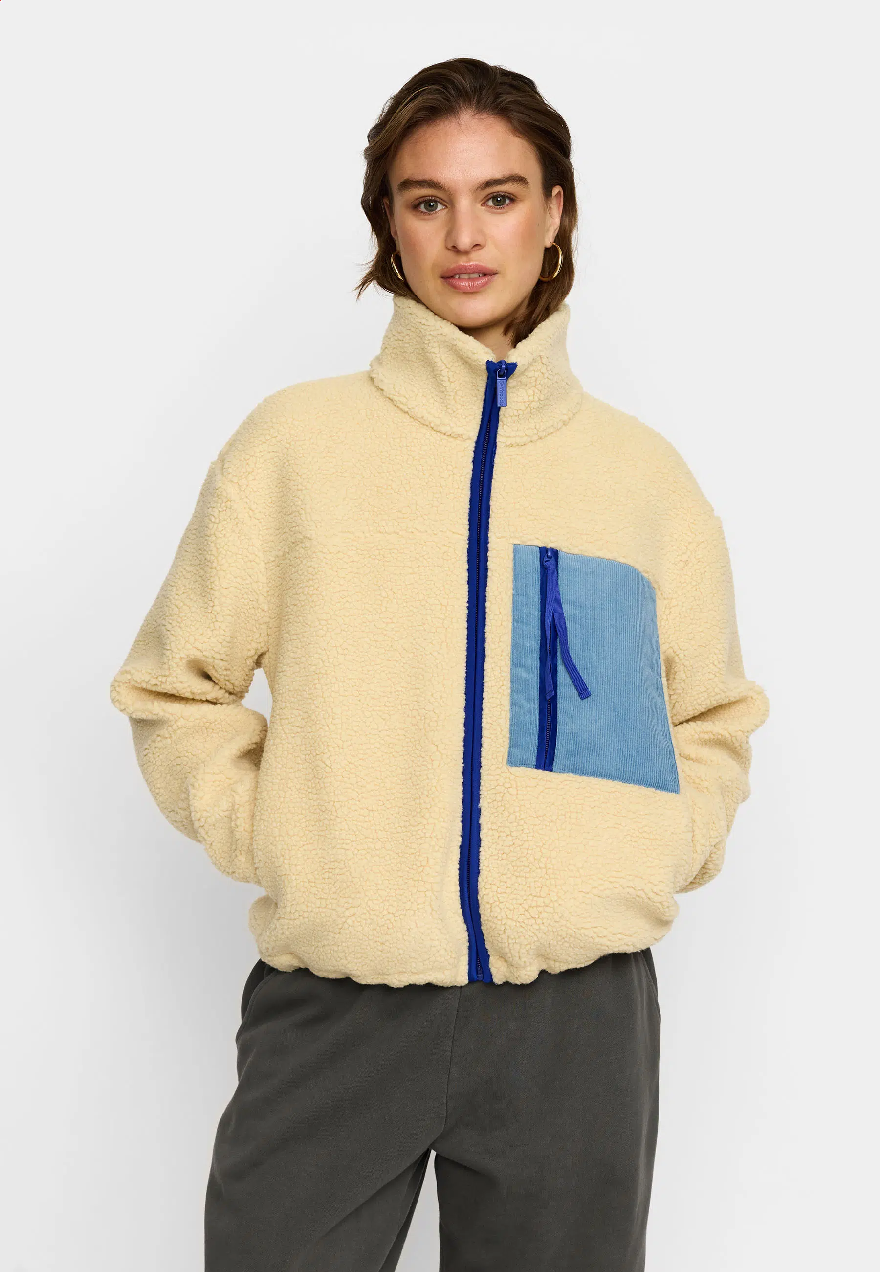 Selfhood Teddyjacke Pocket Beige