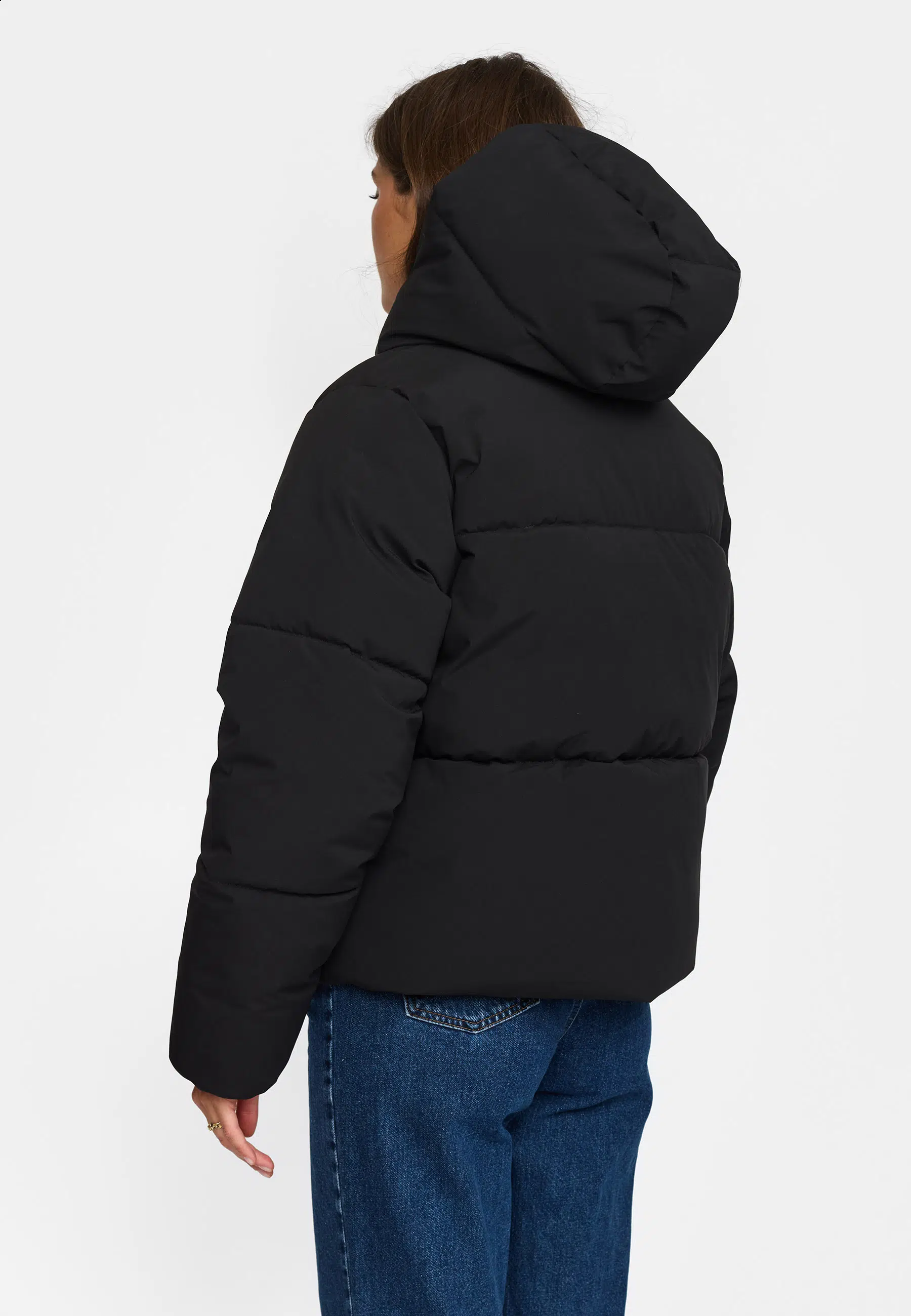 Selfhood Pufferjacke Hooded Black