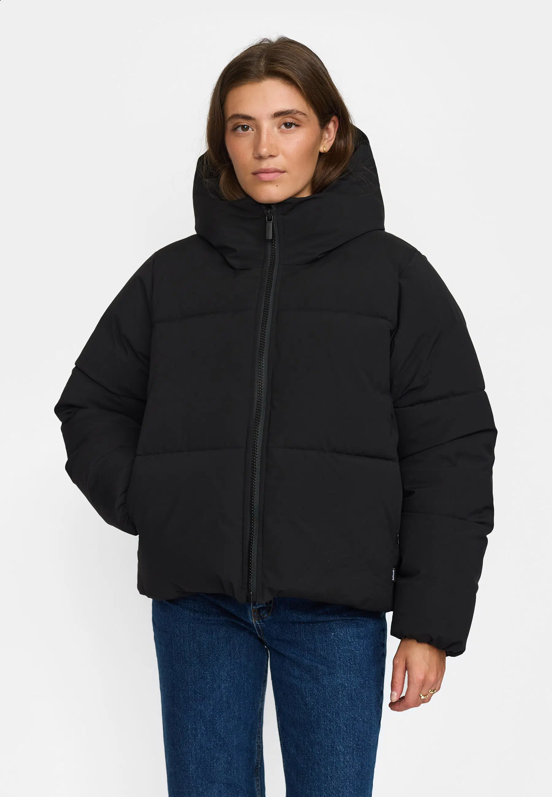 Selfhood Pufferjacke Hooded Black