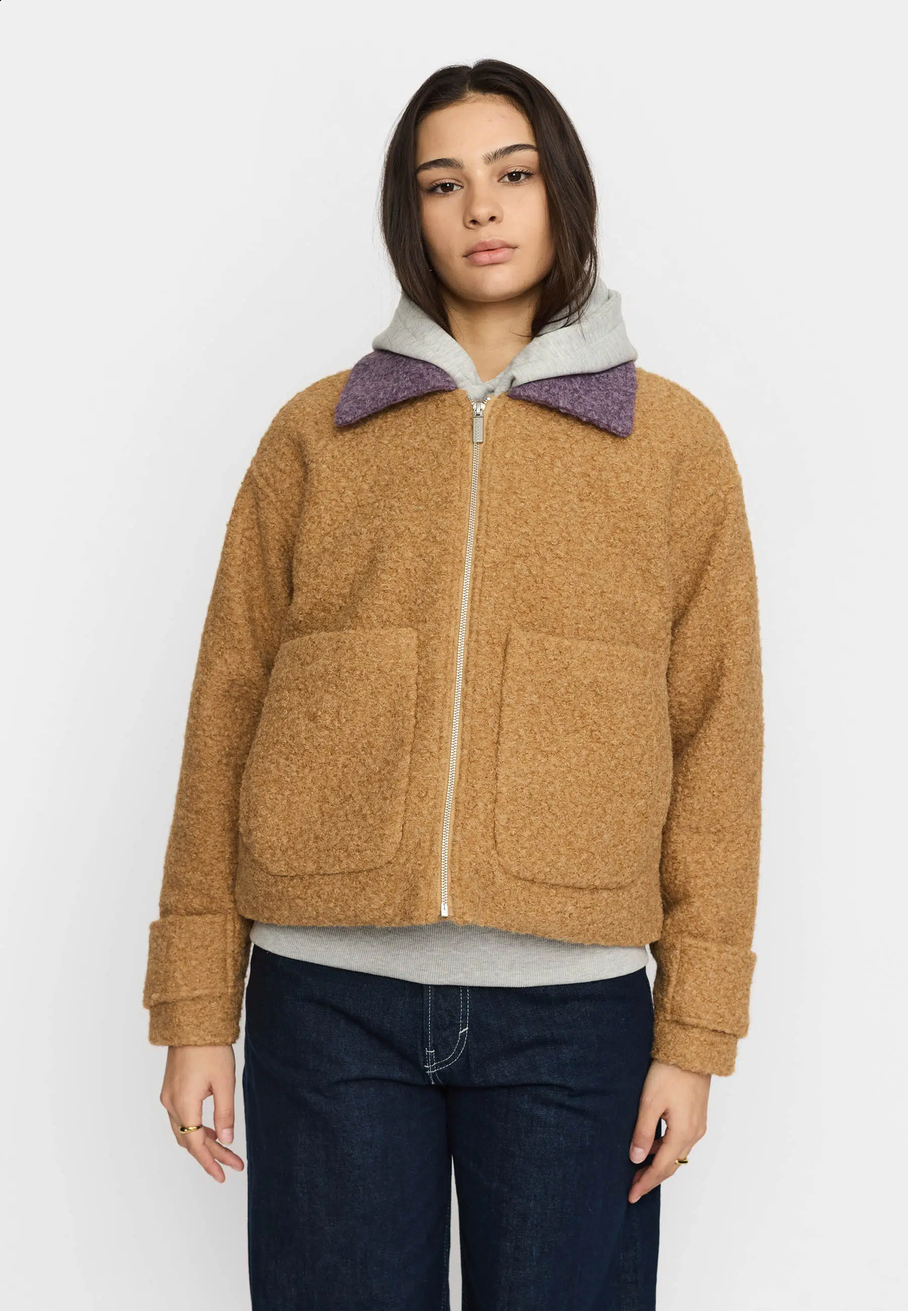 Selfhood Short Jacket Camel