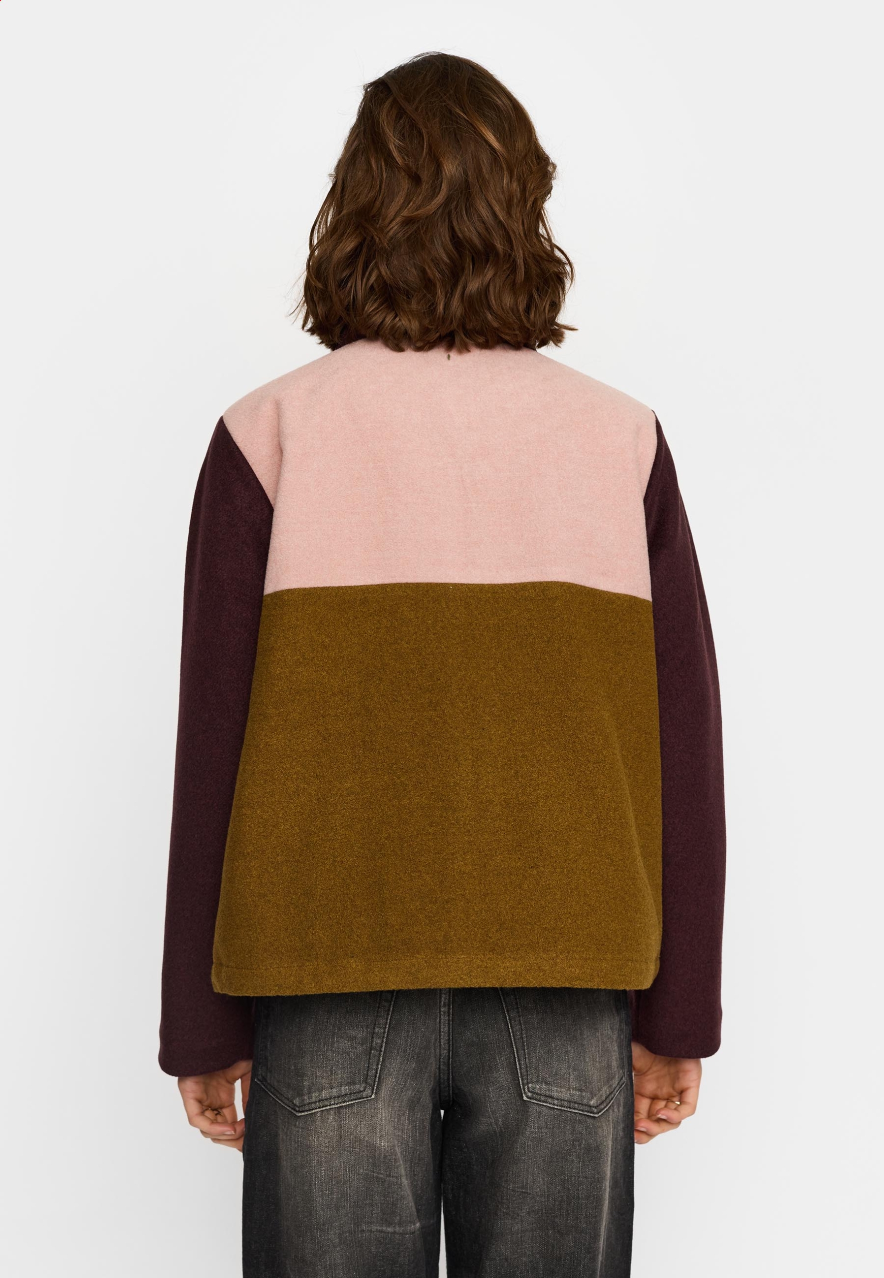 Selfhood Block Jacket Burgundy