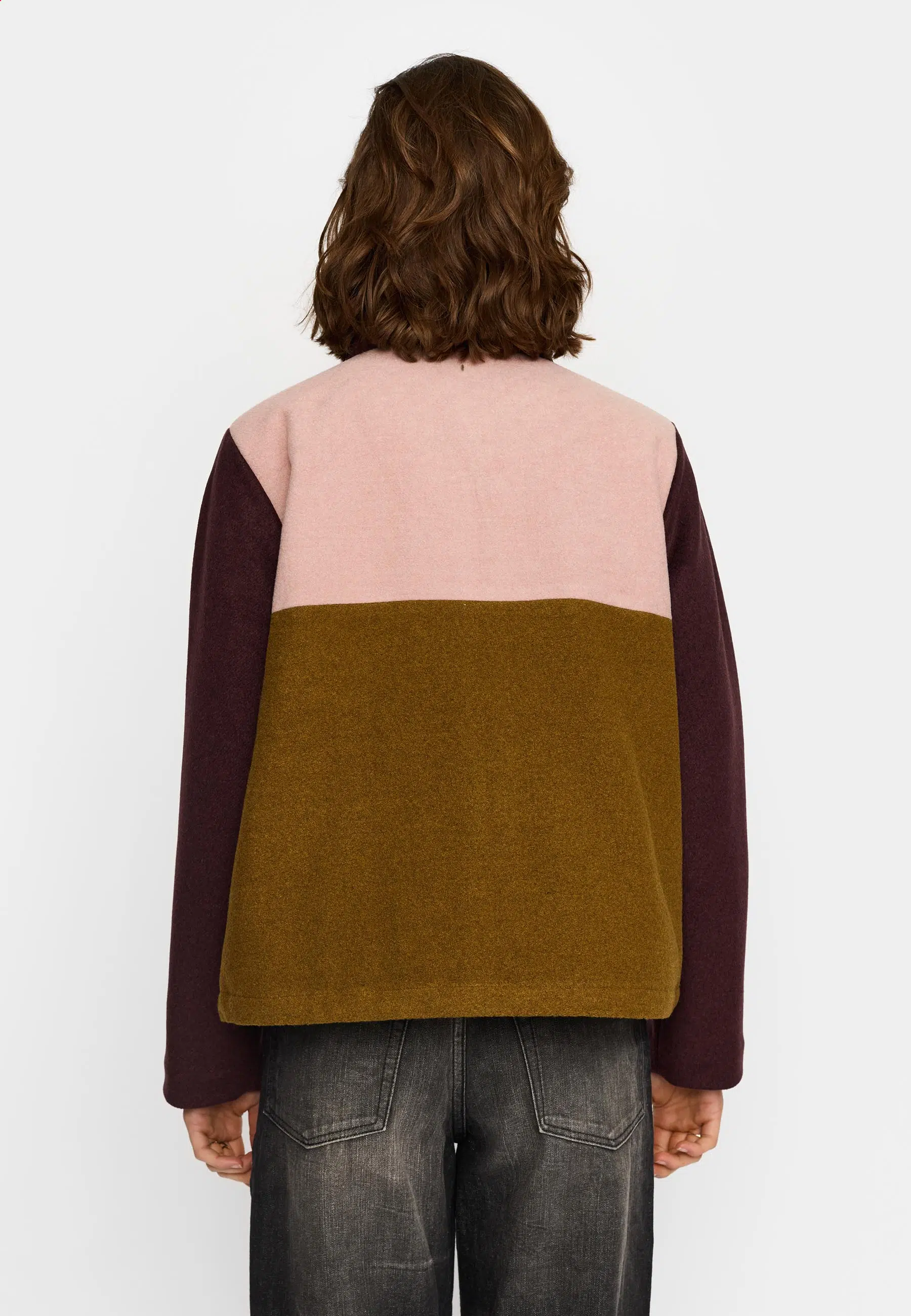 Selfhood Block Jacket Burgundy