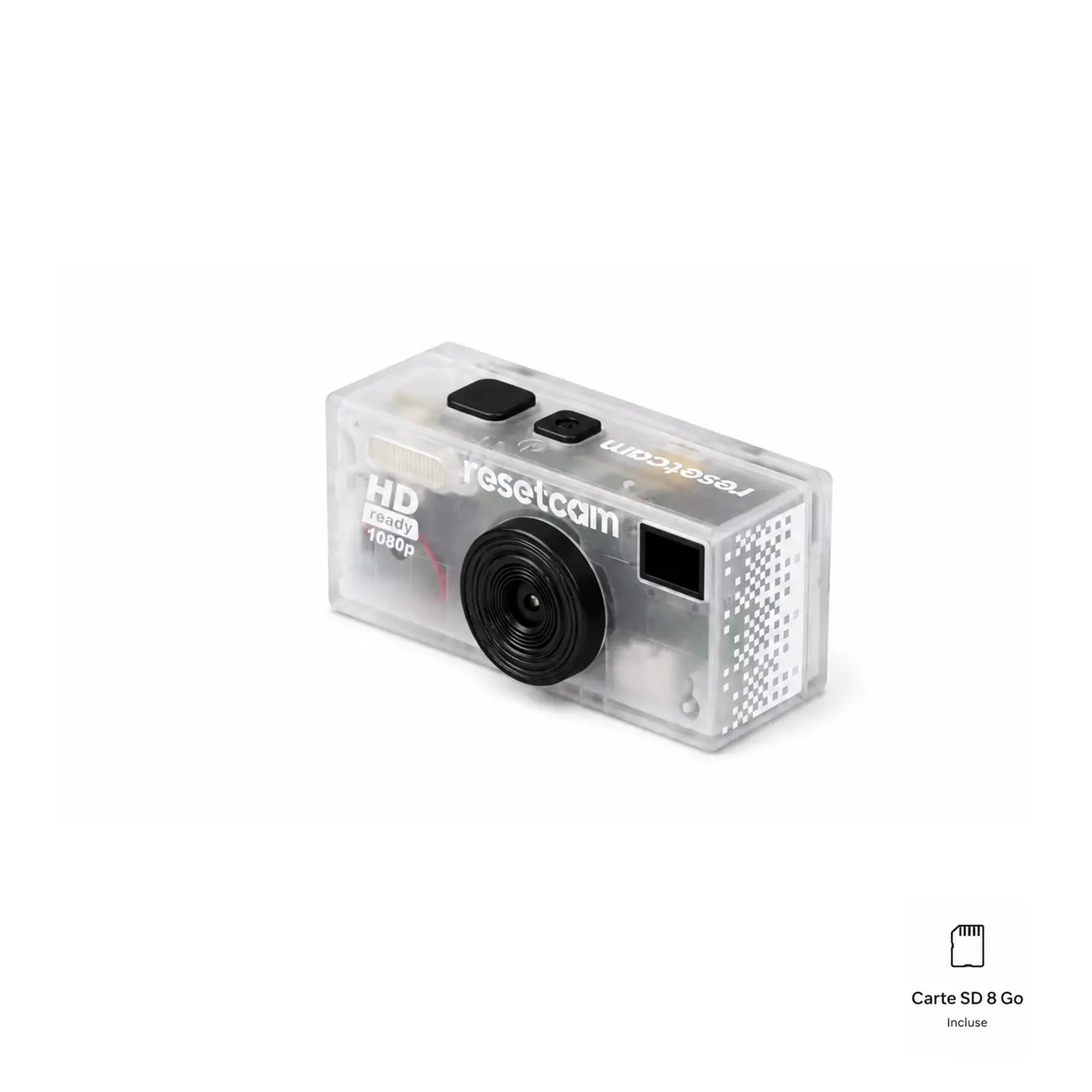 Reset Cam Ikonische Retro Minikamera Transparent