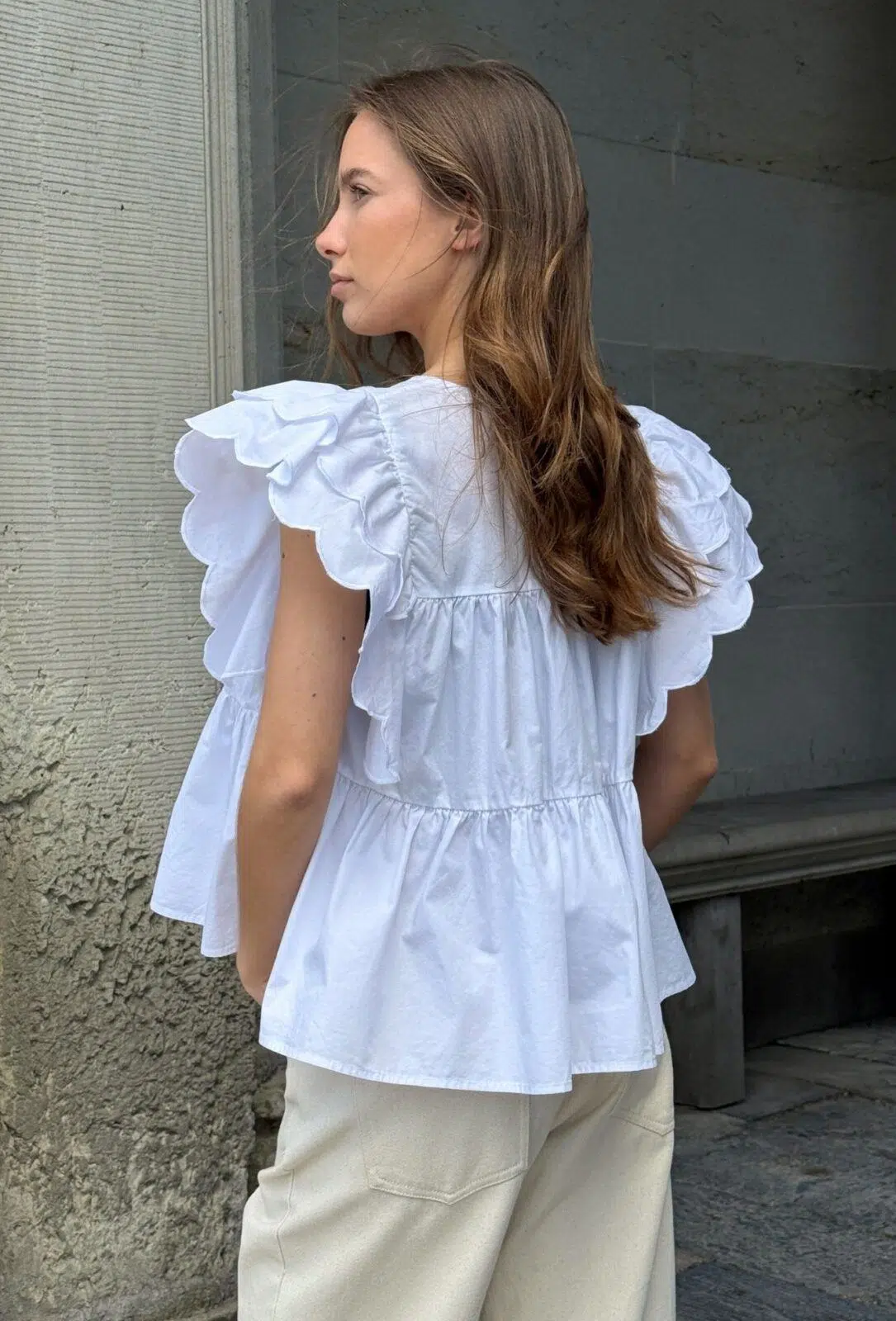 Boii Studios Bluse Adauge White