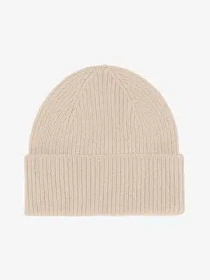 Colourful Standard Mütze Kurz Merinowolle Ivory White