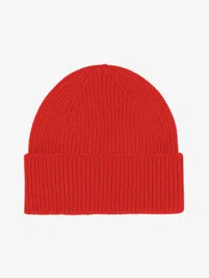 Colourful Standard Mütze Kurz Merinowolle Red Tangerine