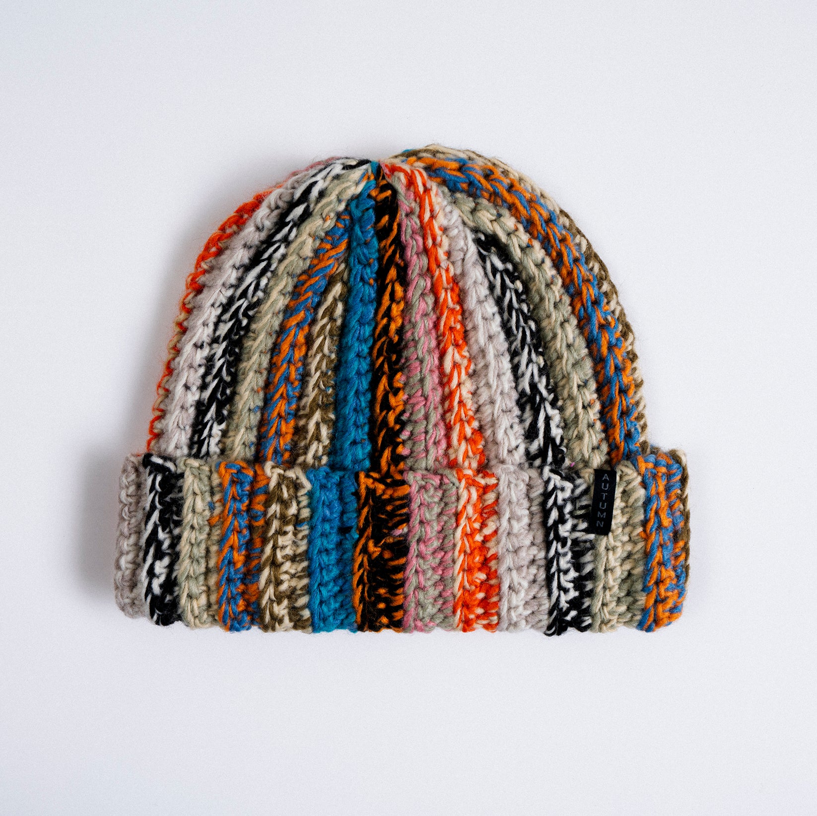 Autumn Mütze Patchwork teal