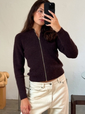 Boii Studios Strickjacke Milla Bordeaux