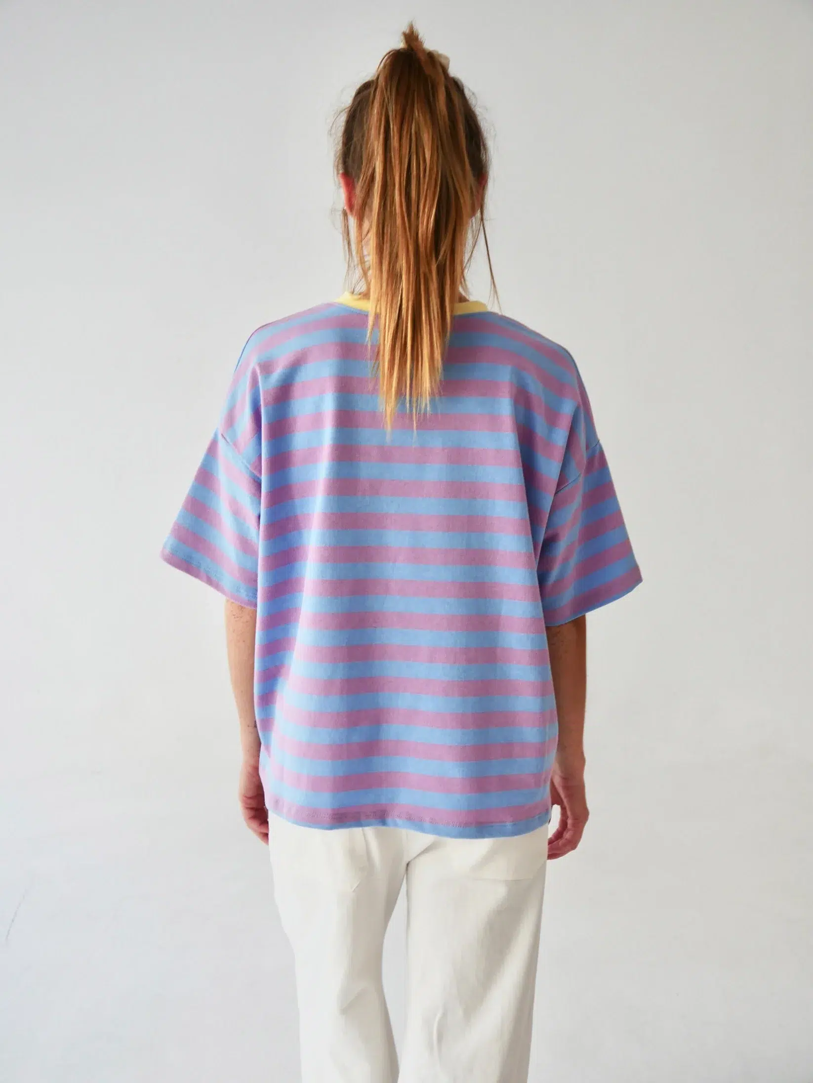 Mindtraveler T-Shirt Nunu gestreift lila blau