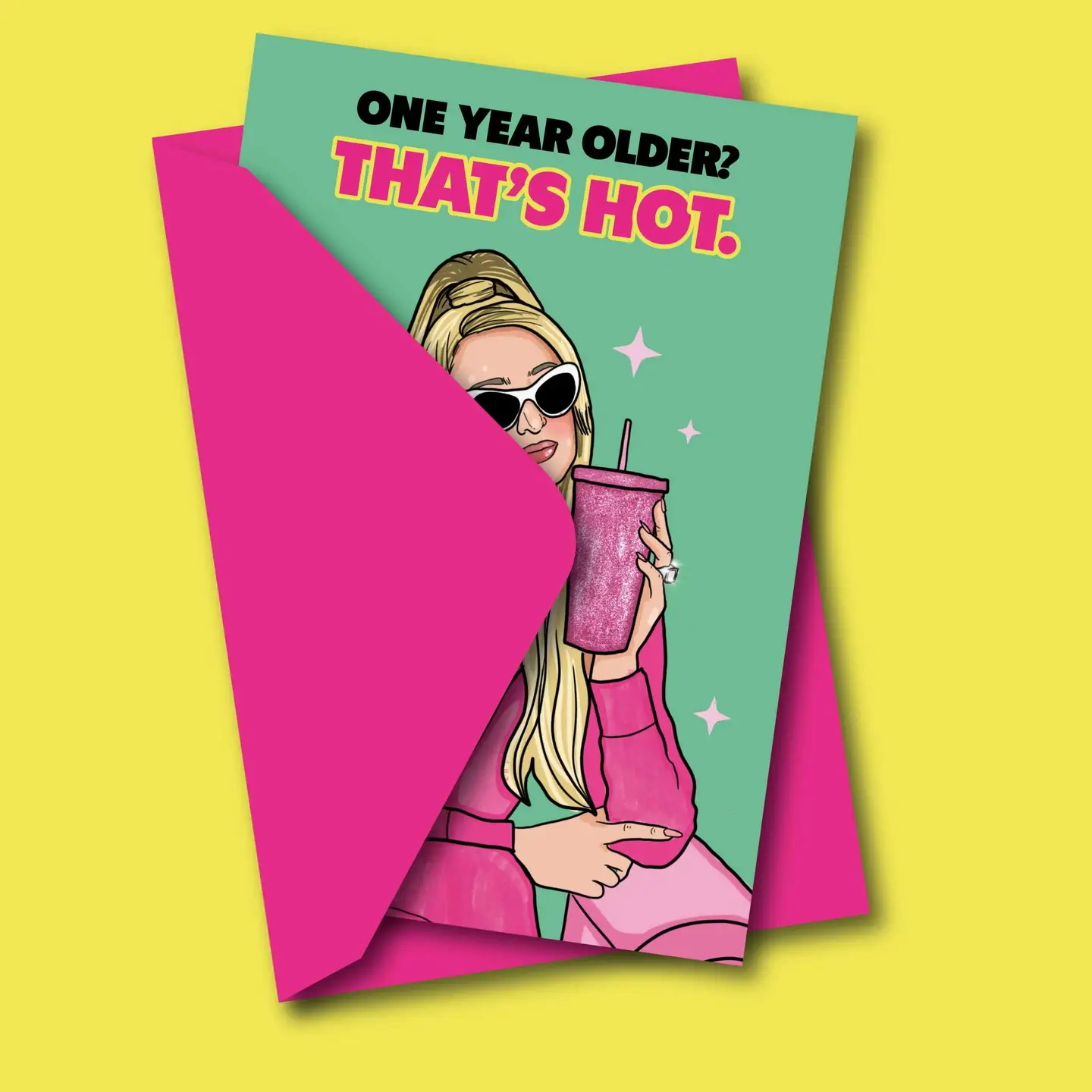 Studio Soph Postkarte "One Year Older? That´s Hot"
